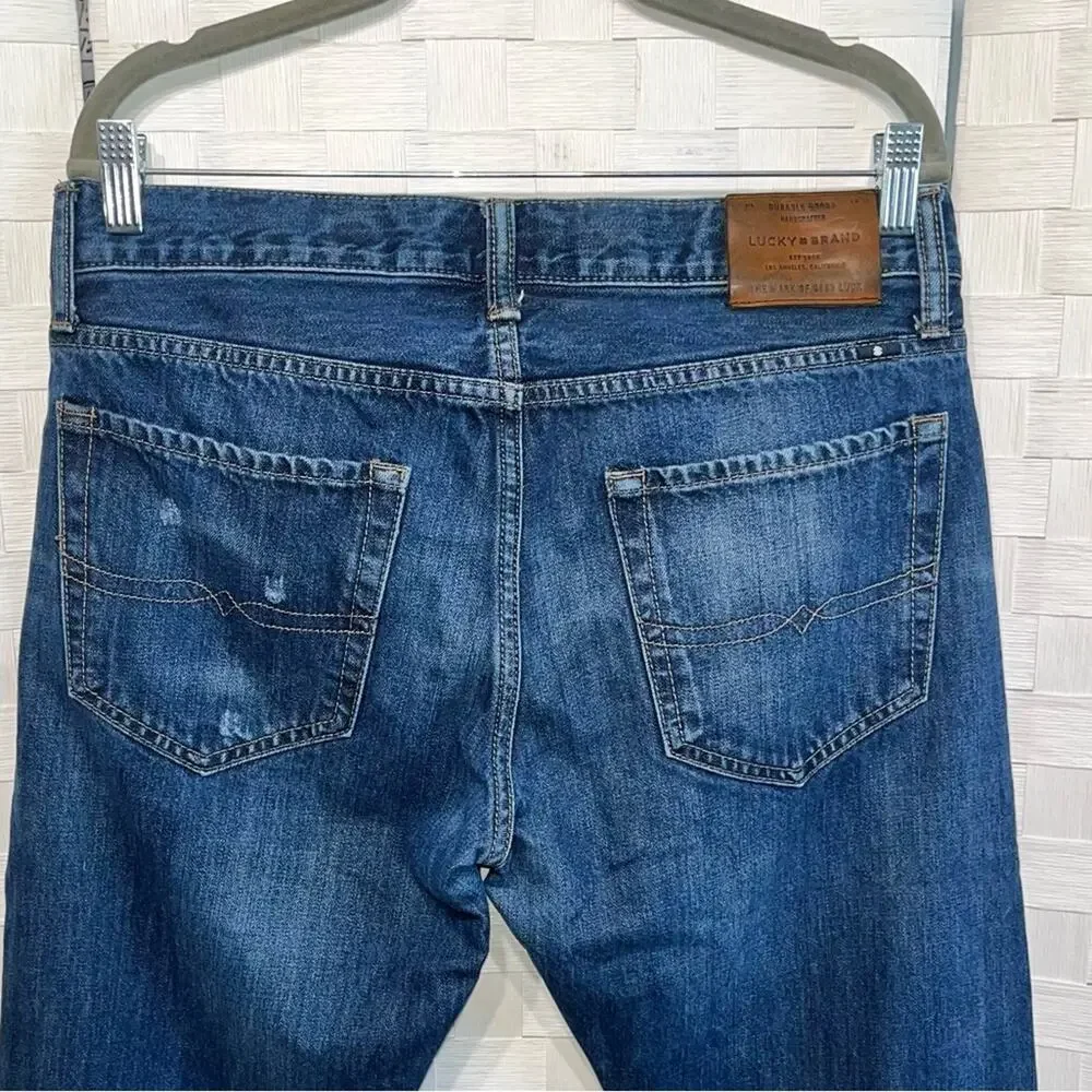 Lucky Brand Men’s 110 Skinny Dark Wash Cotton Blend Jeans Size 31/32 - Picture 5 of 15